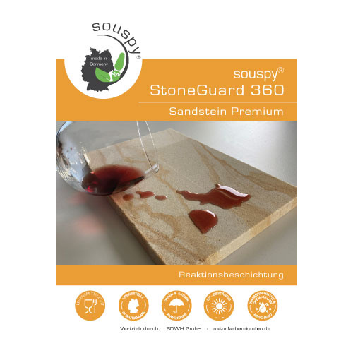 souspy® StoneGuard 360 Sandstein Premium - Reaktionsbeschichtung für Sandstein