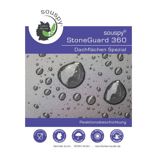 souspy® StoneGuard 360 Dachflächen Spezial - Reaktionsbeschichtung für Beton- und Tondachsteine